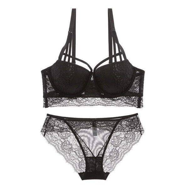 Sarah Push-up Bra & Brief in Black